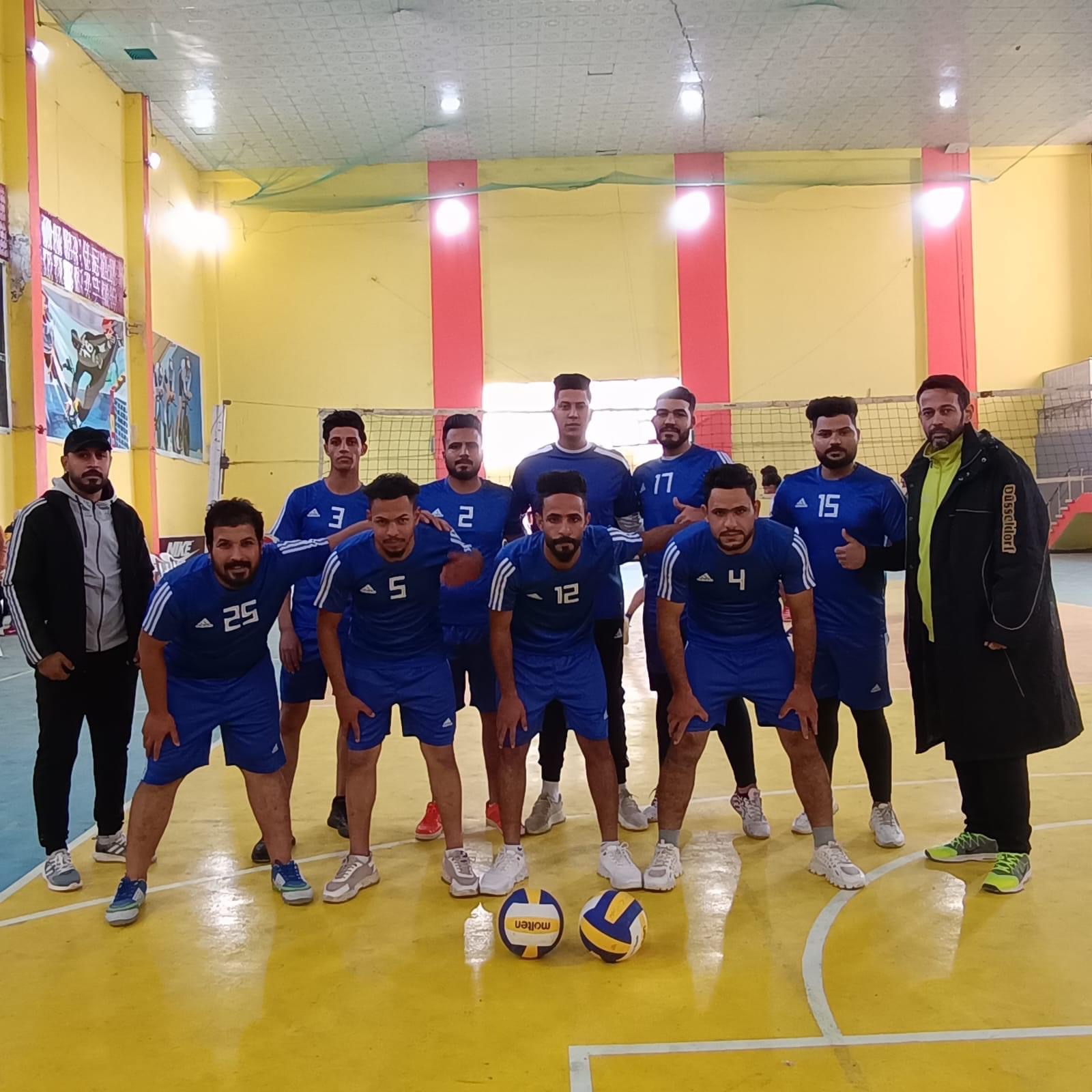 جانب من مشاركة فريق كلية الإدارة والاقتصاد ببطولة الجامعة